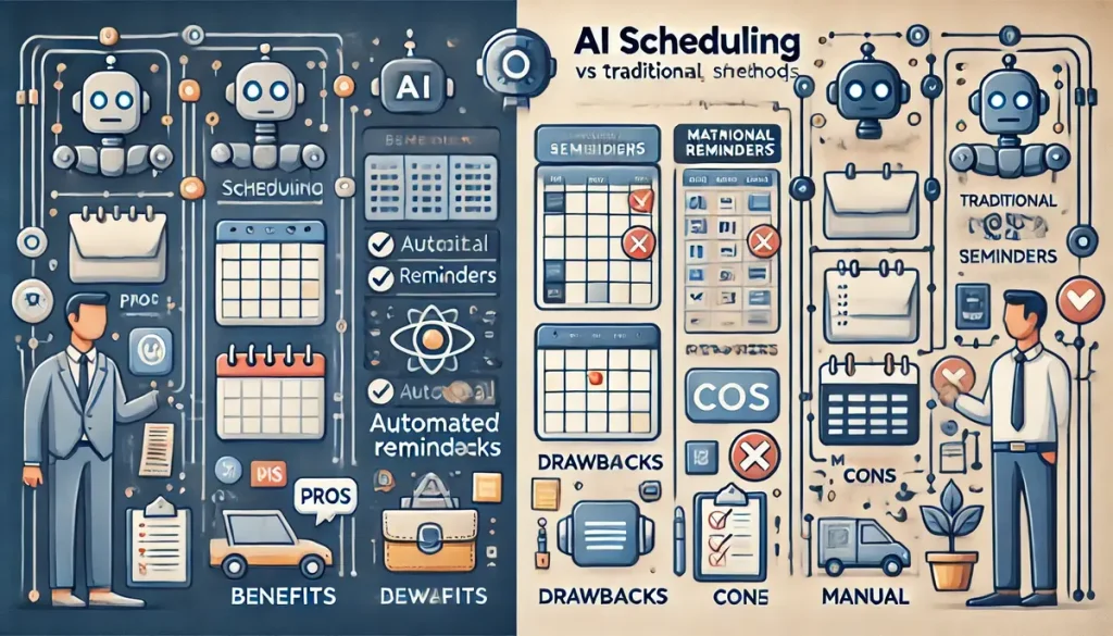 AI scheduling Vs. traditional scheduling