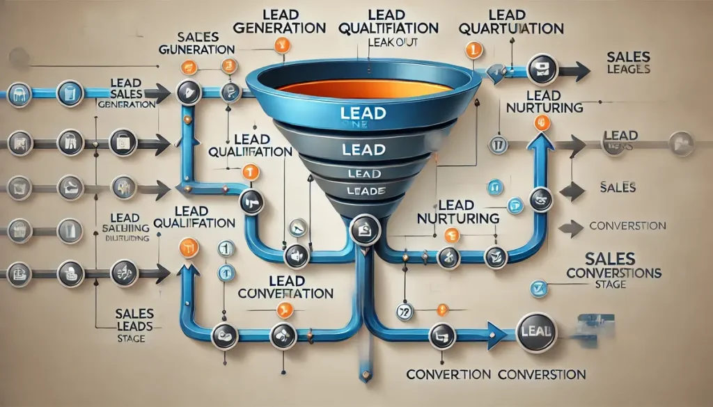 Sales funnel leakage